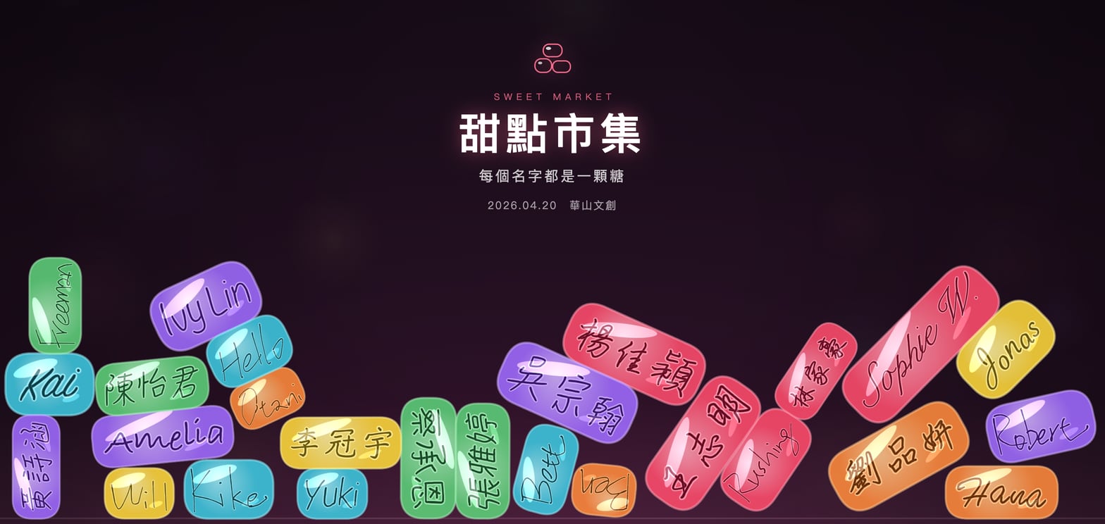 軟糖主題：簽名封進水果軟糖堆疊